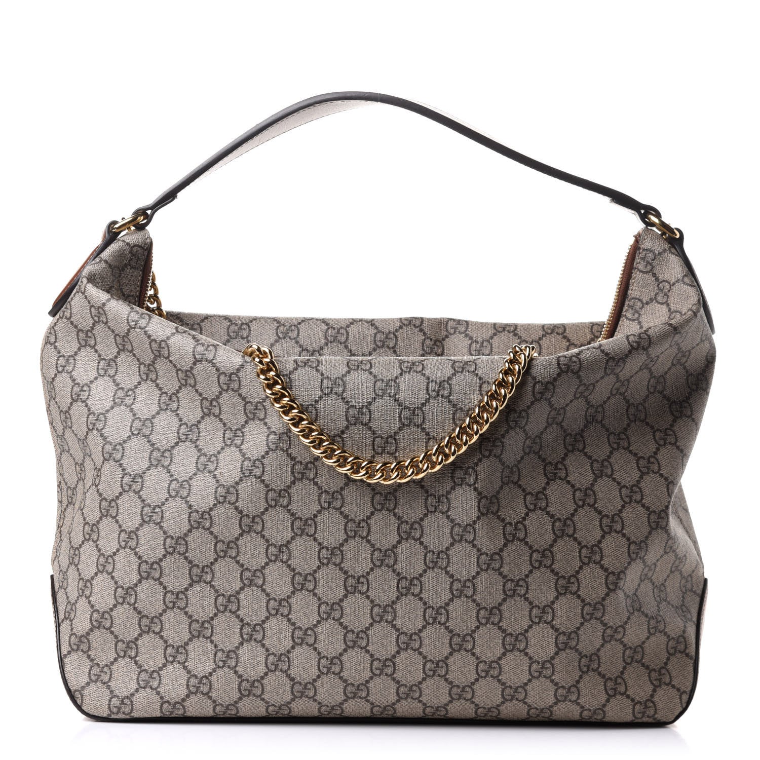 Gucci GG Supreme Monogram Large Linea A Hobo Light Brown 1 of 12