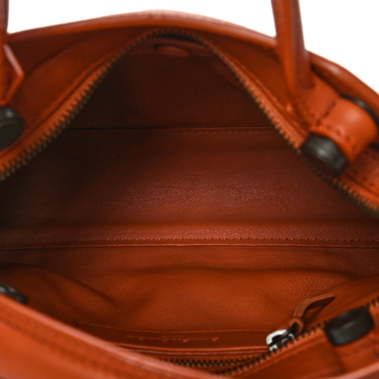 Balenciaga Veau Grana Perforated Blackout Hardware Mini City Marron Caramel 4 of 11