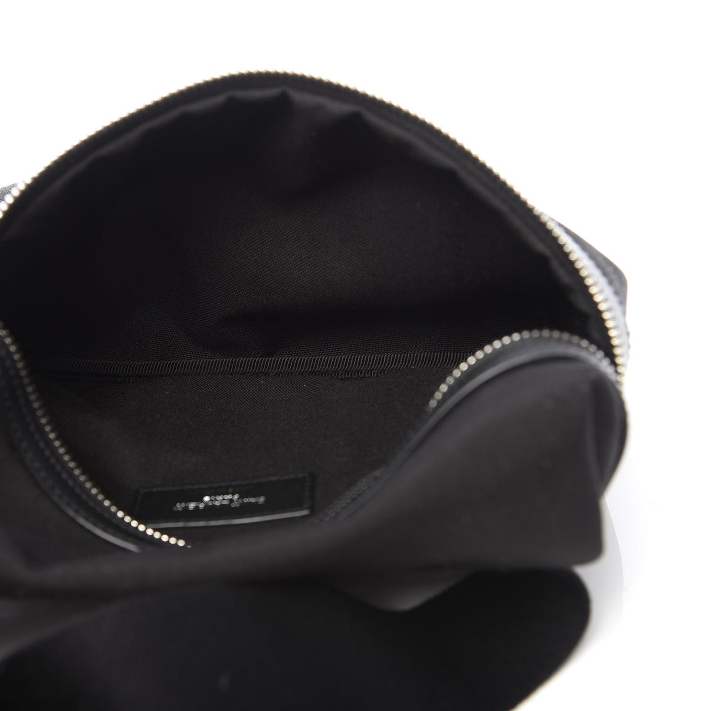 Canvas Calfskin City Belt Bag Black