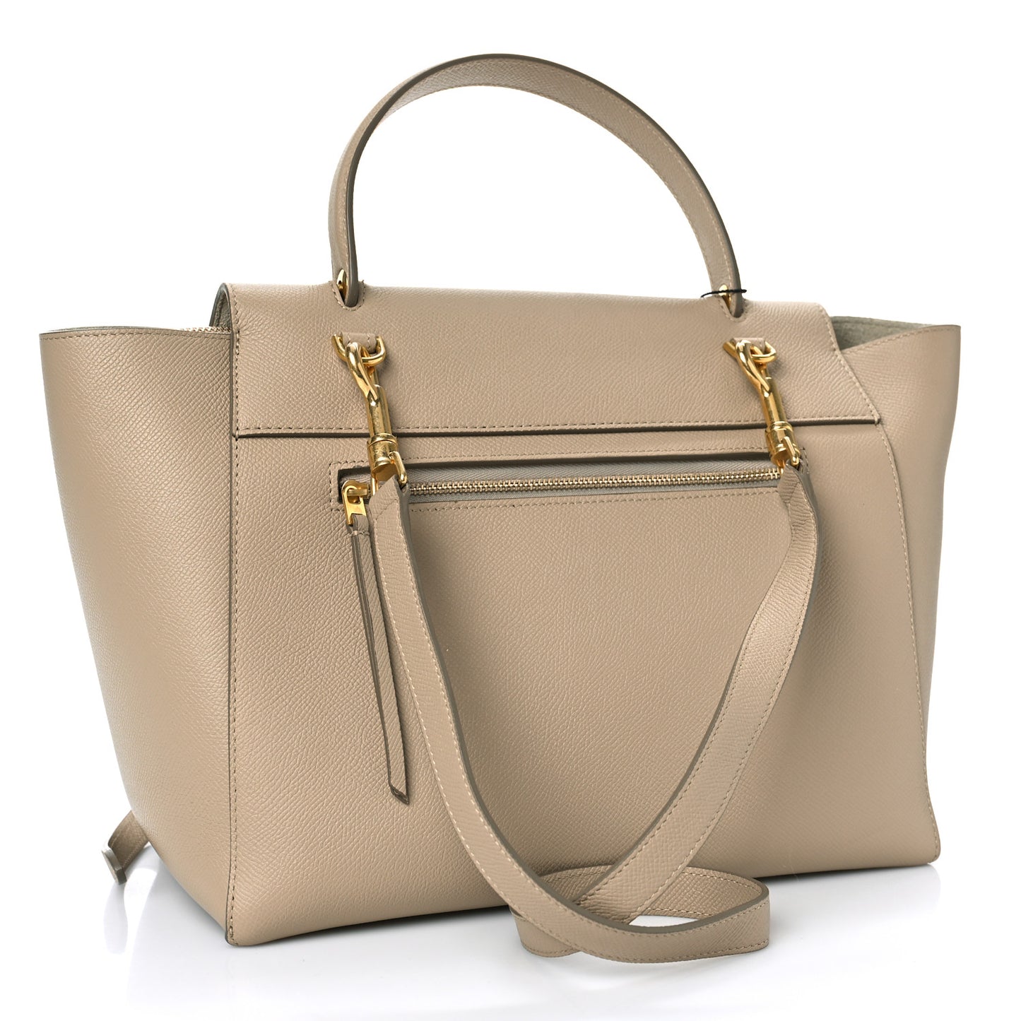 Grained Calfskin Mini Belt Bag Light Taupe