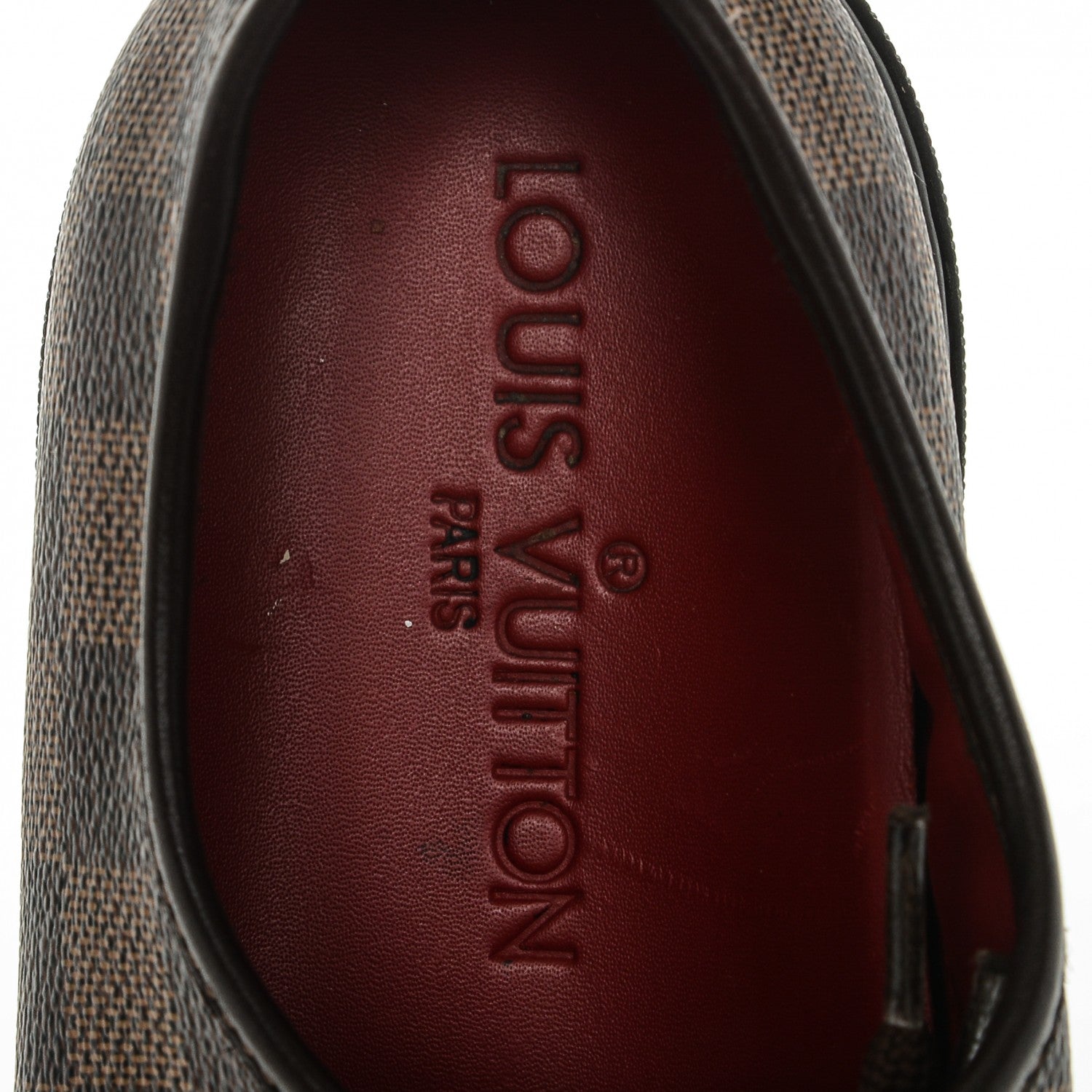 Louis Vuitton Calfskin Damier Ebene Punchy Sneakers 38 8 of 9