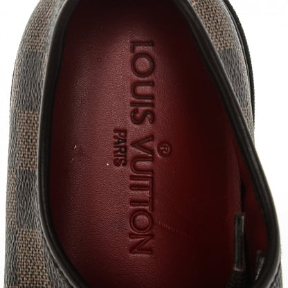Louis Vuitton Calfskin Damier Ebene Punchy Sneakers 38 8 of 9