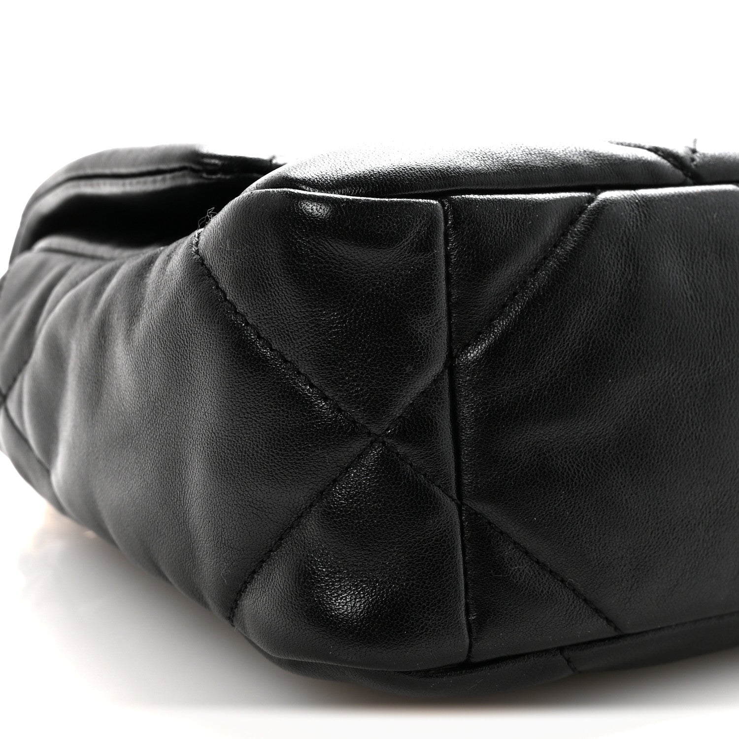 Chanel Goatskin Quilted Medium Chanel 19 Flap Black 9 of 10