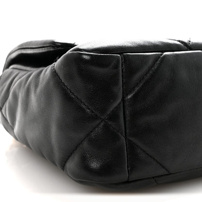 Chanel Goatskin Quilted Medium Chanel 19 Flap Black 9 of 10