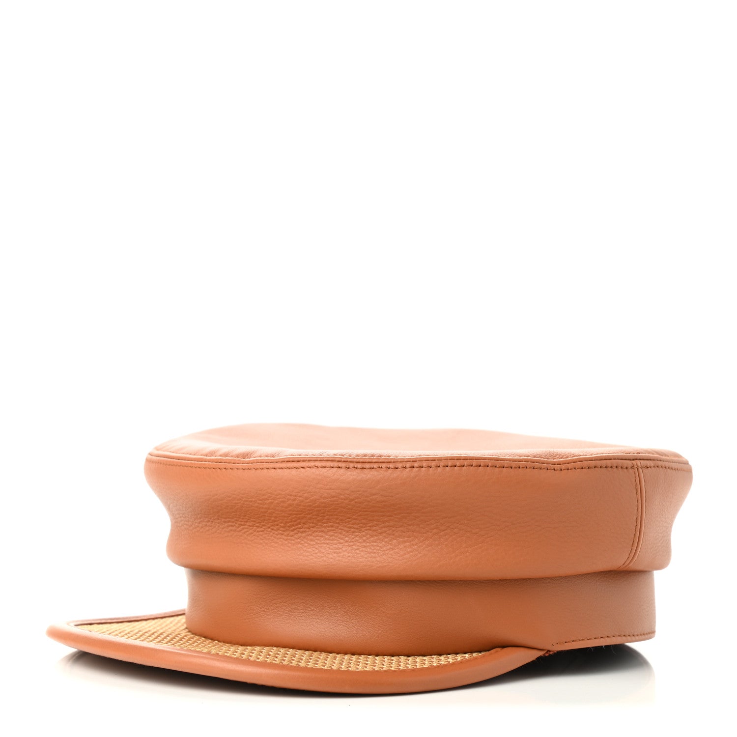 Hermes Calfskin Newton Eddie Cap 57 Gold 1 of 8