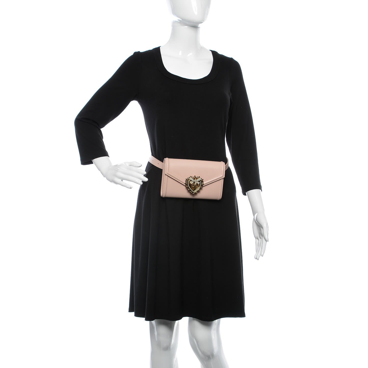 Dolce & Gabbana Agnello Vitello Devotion Belt Bag Cipria 2 of 10