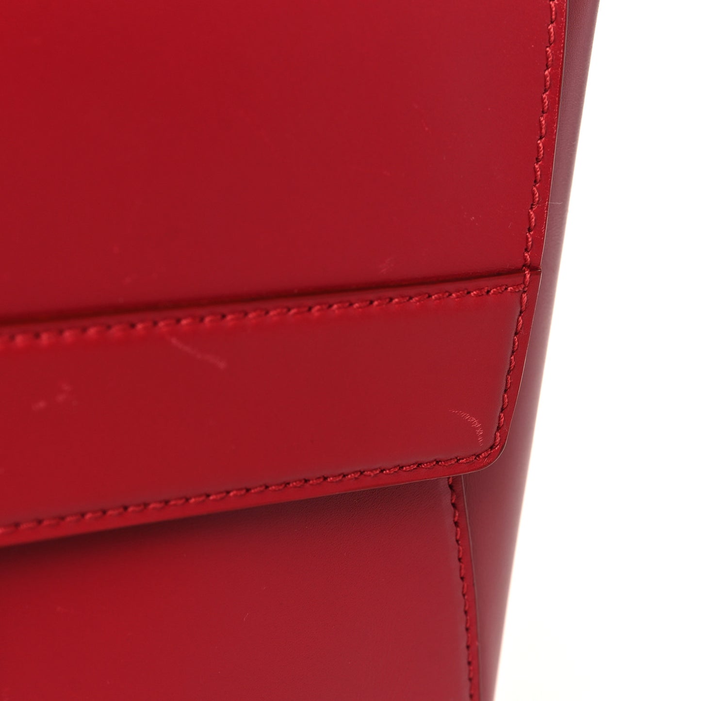 Calfskin Abbey Crossbody Shoulder Bag Red