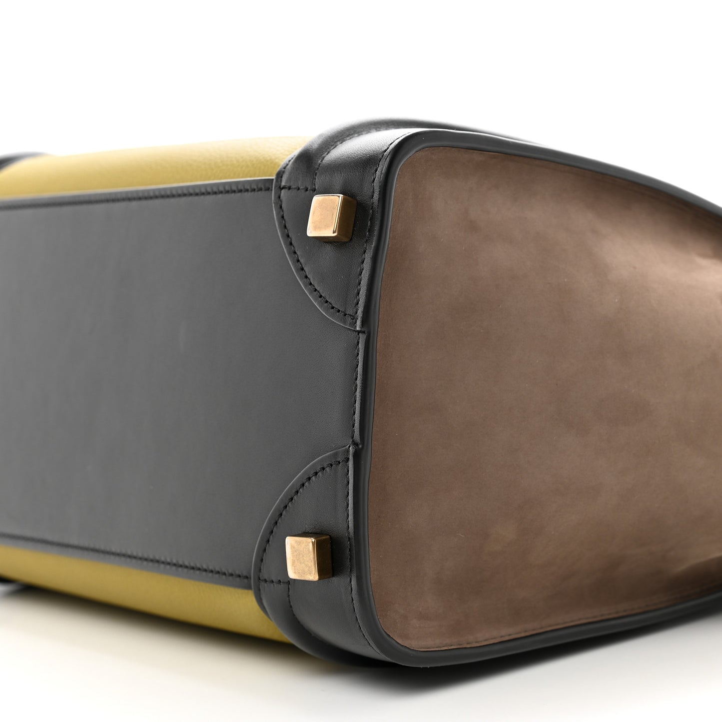 Baby Grained Calfskin Nubuck Micro Tri-Color Luggage Olive