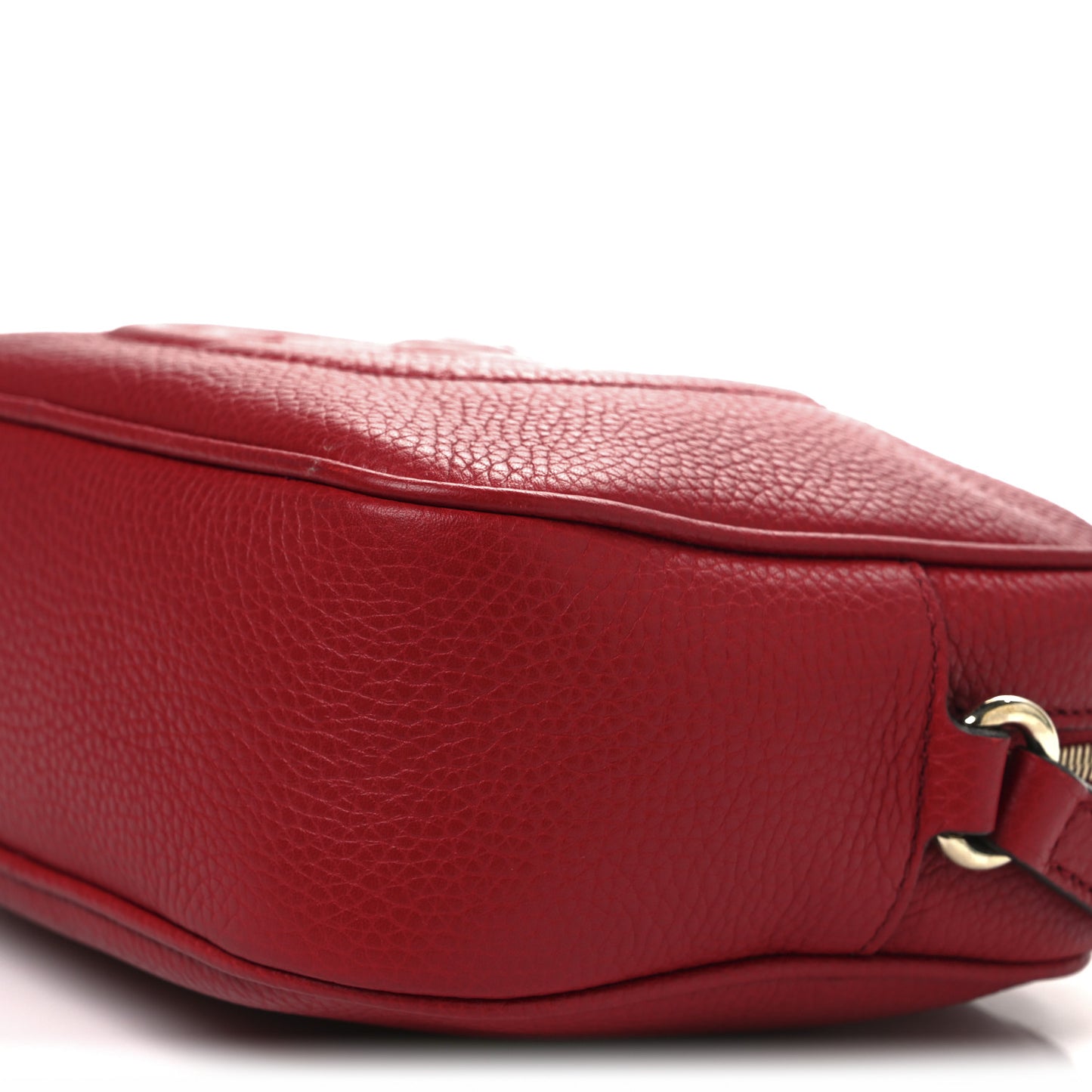 Pebbled Calfskin Small Soho Disco Bag Tabasco Red