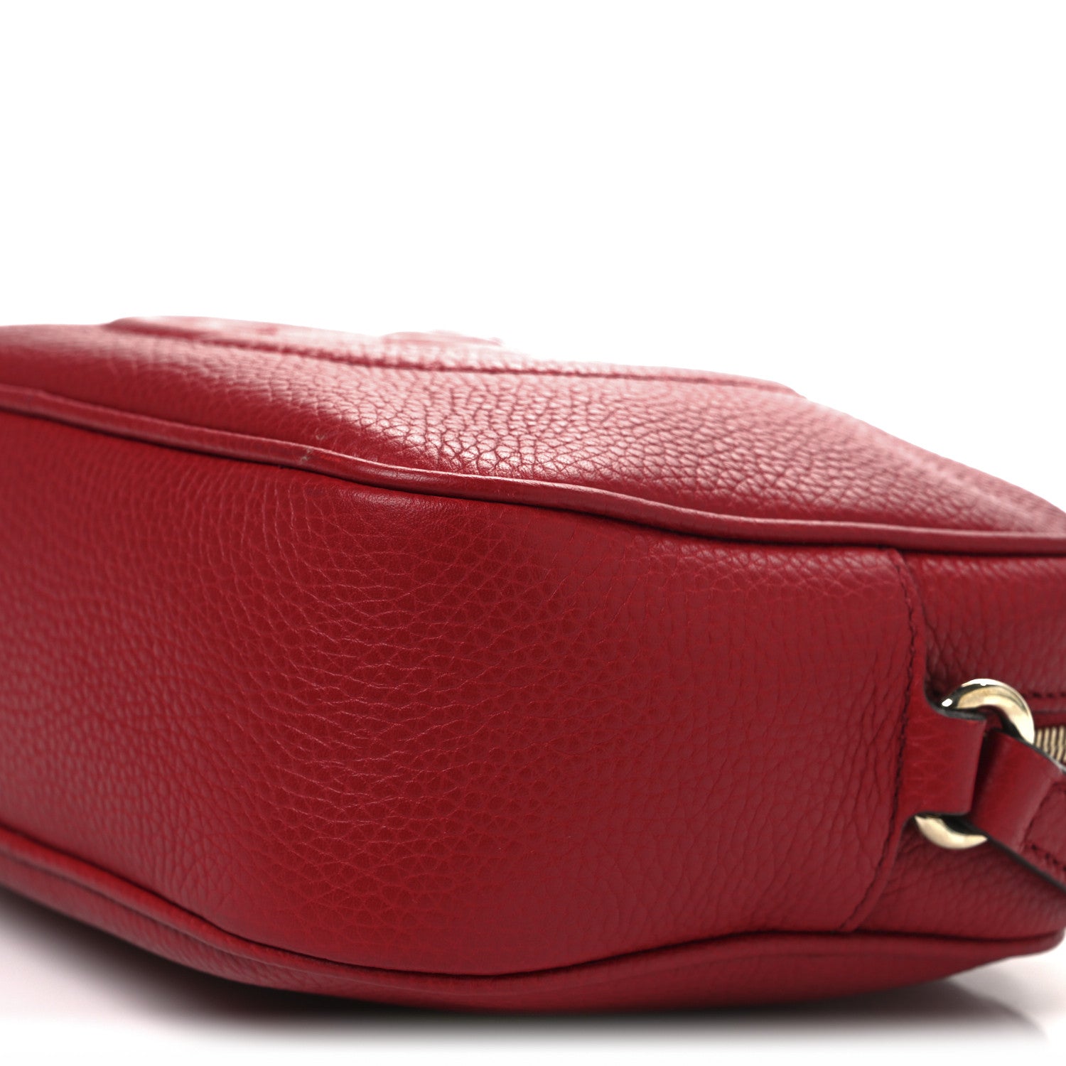 Gucci Pebbled Calfskin Small Soho Disco Bag Tabasco Red 10 of 11