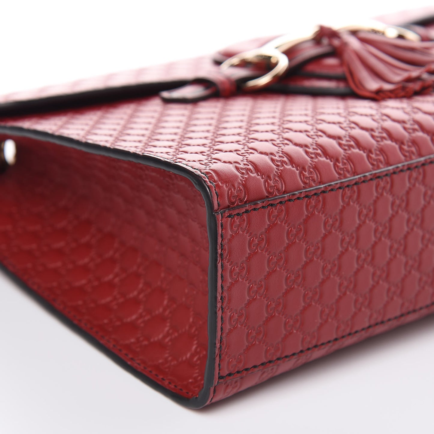 Microguccissima Medium Emily Chain Shoulder Bag Red