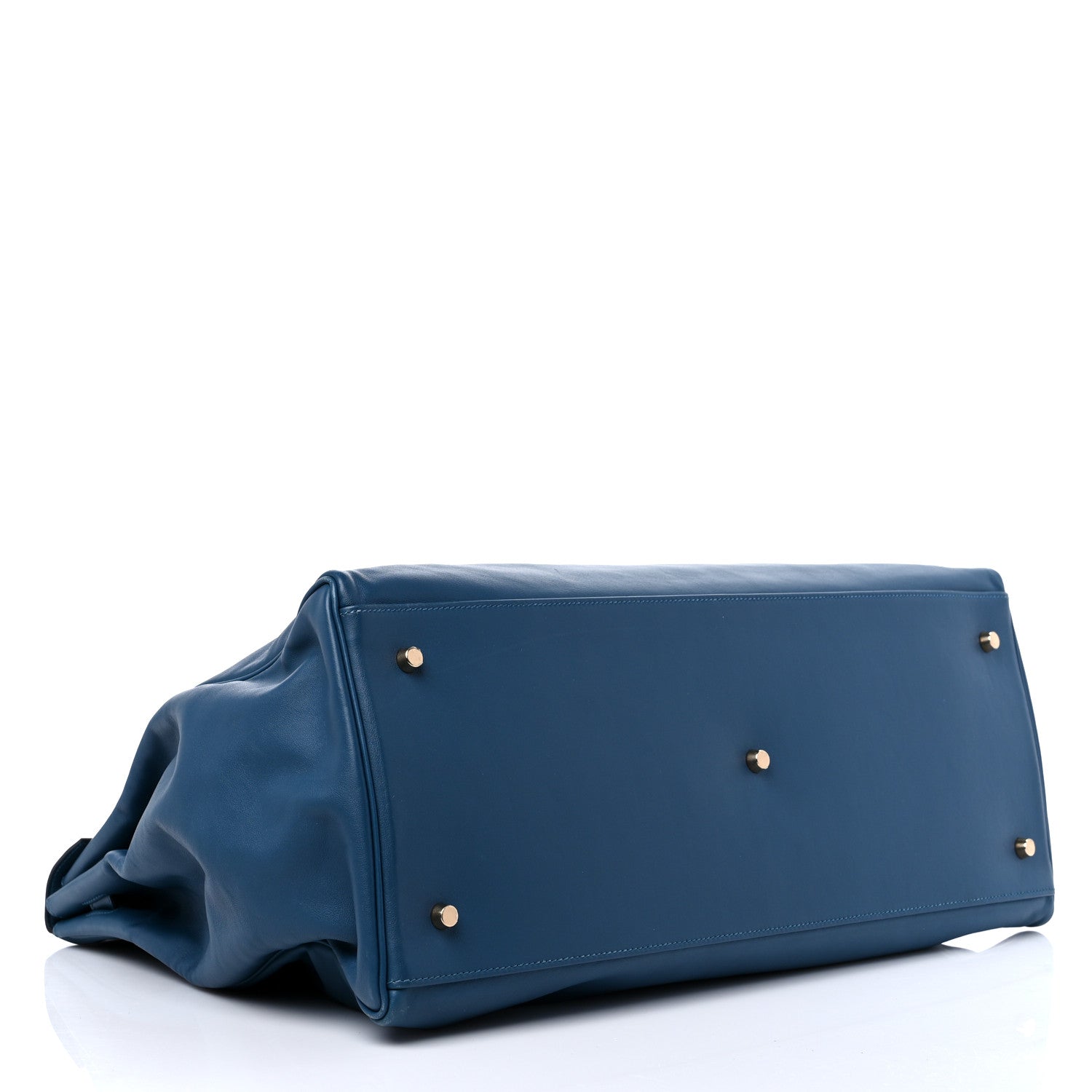 Hermes Veau Sikkim Kelly Relax 50 Bleu Thalassa 4 of 17