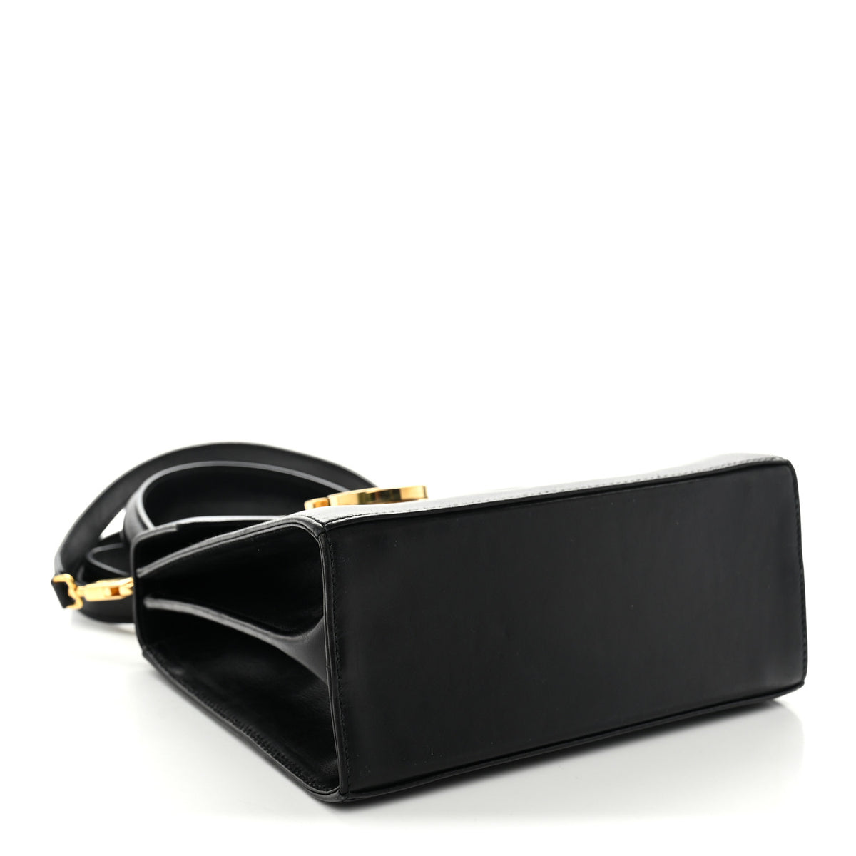 Salvatore Ferragamo Brushed Off Calfskin Small Iconic Top Handle Black 4 of 13