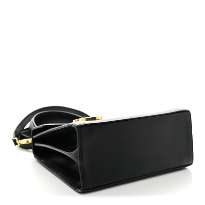 Salvatore Ferragamo Brushed Off Calfskin Small Iconic Top Handle Black 4 of 13