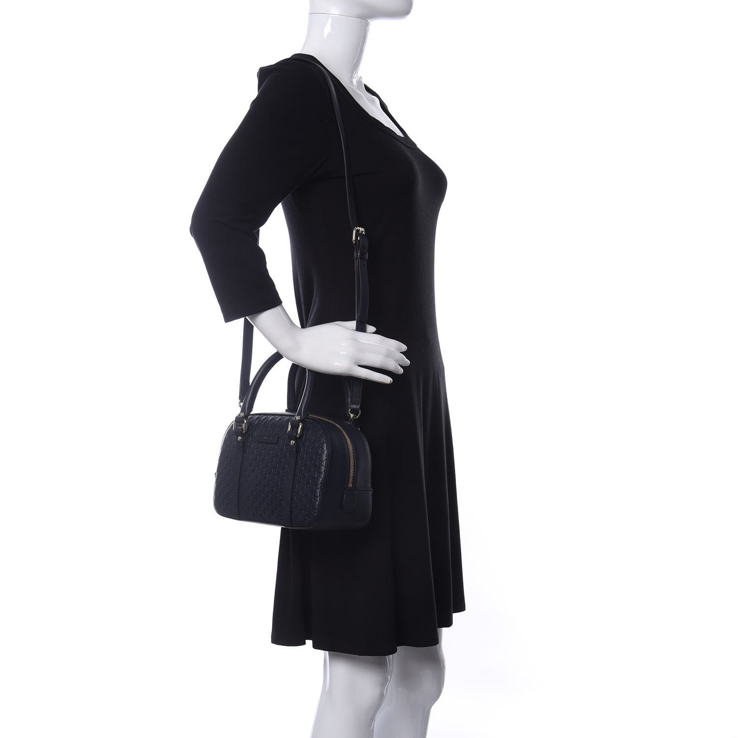 Soft Microguccissima Small Crossbody Bag Blue