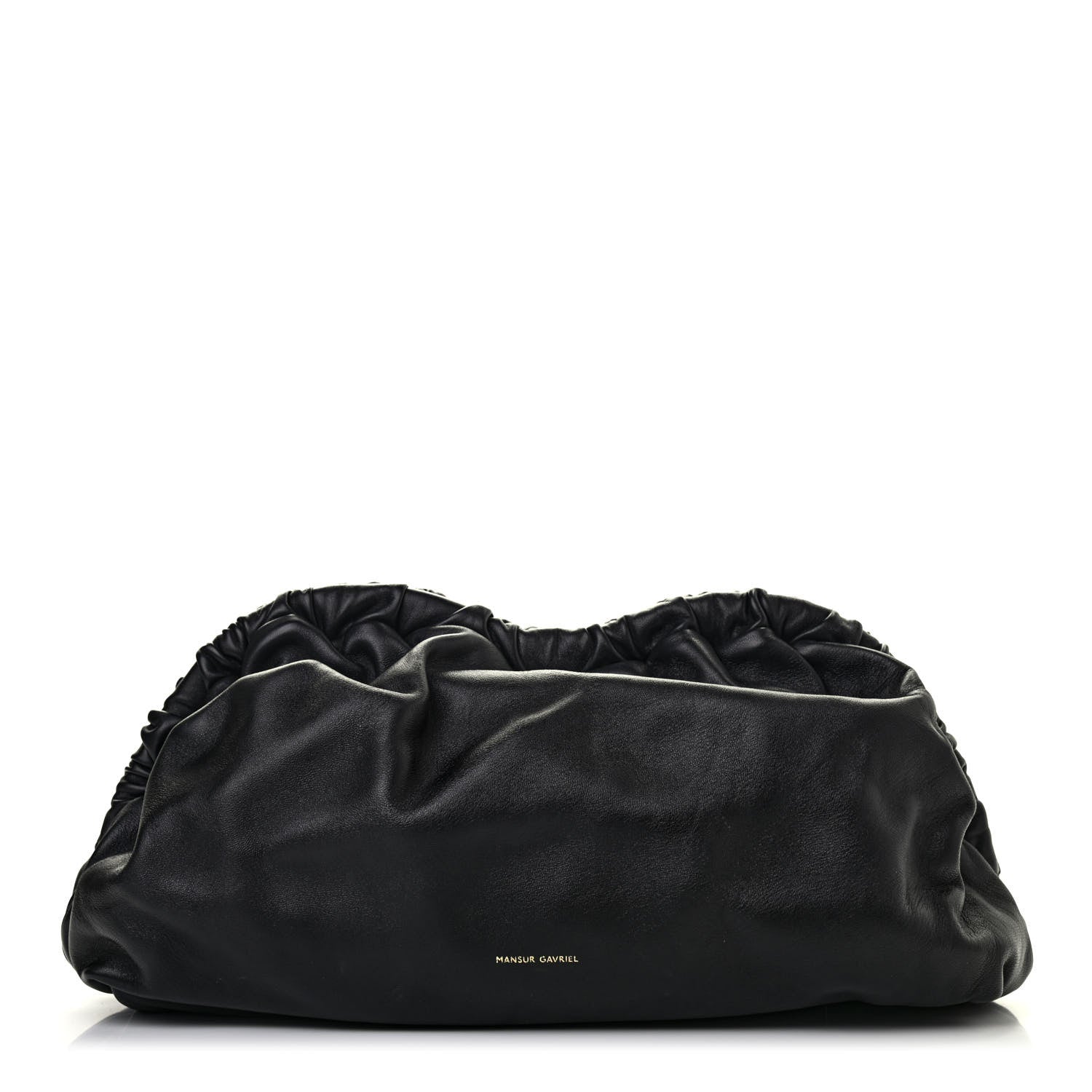 Mansur Gavriel Lambskin Cloud Clutch Black Flamma 1 of 7