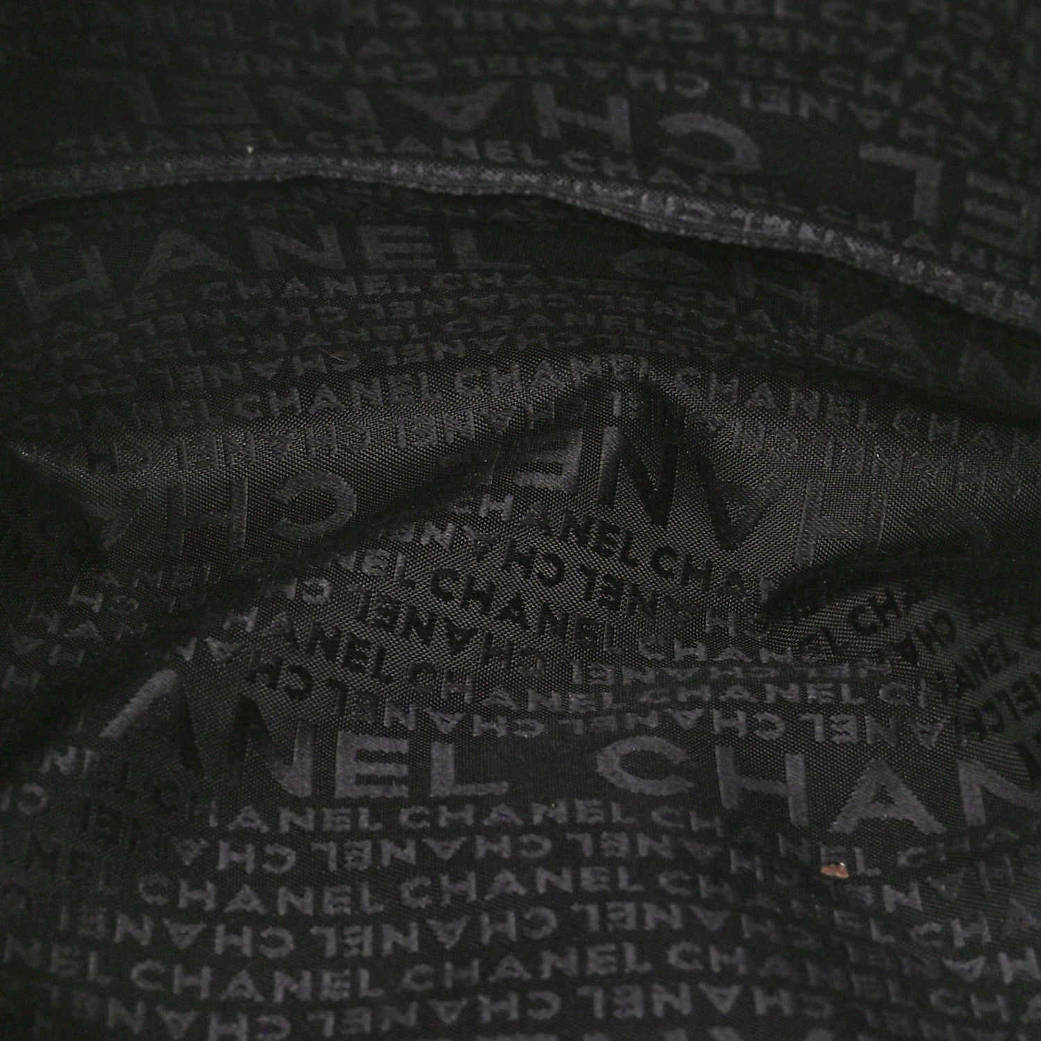 Chanel Deerskin CC Tote Black Black 6 of 10