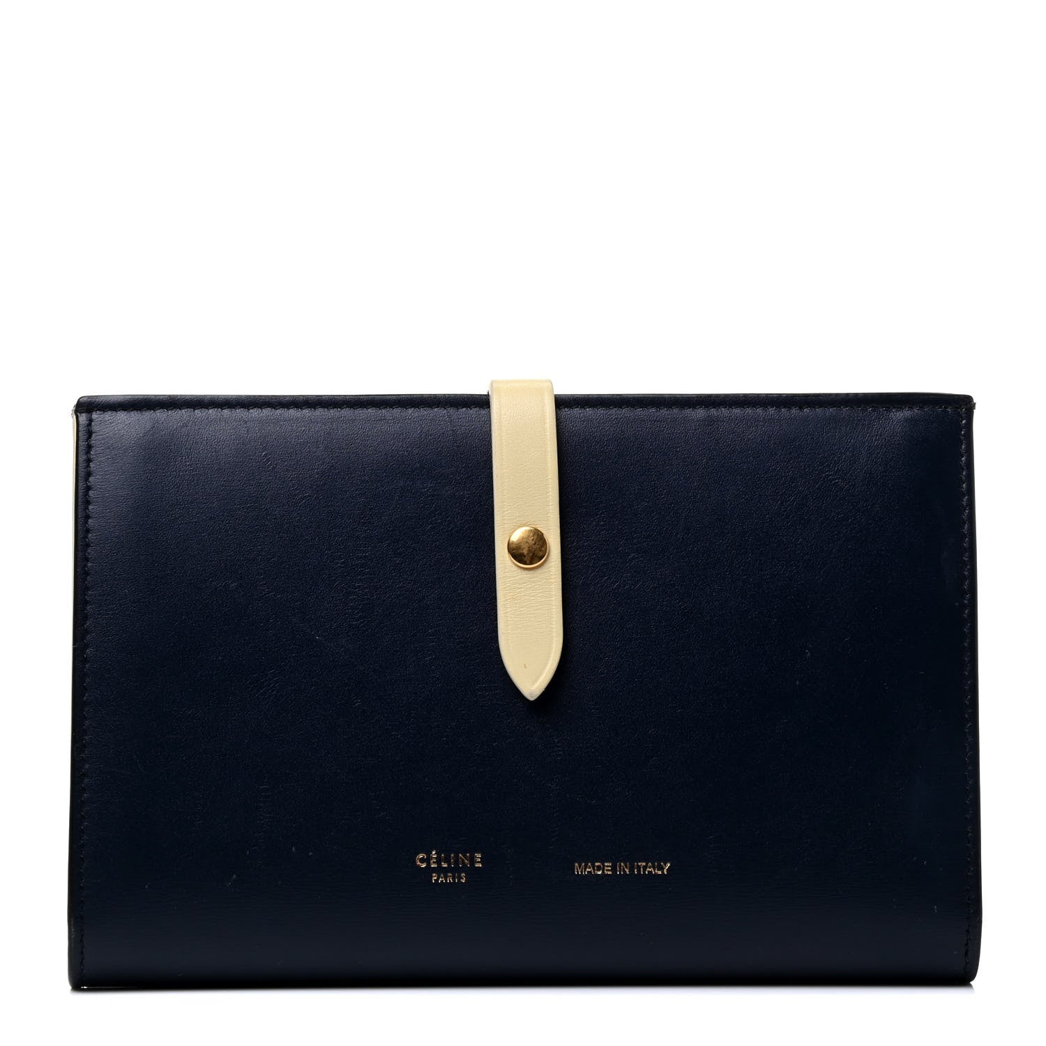 Celine Smooth Calfskin Large Multifunction Strap Wallet Dark Blue 1 of 4