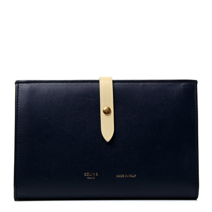 Celine Smooth Calfskin Large Multifunction Strap Wallet Dark Blue 1 of 4