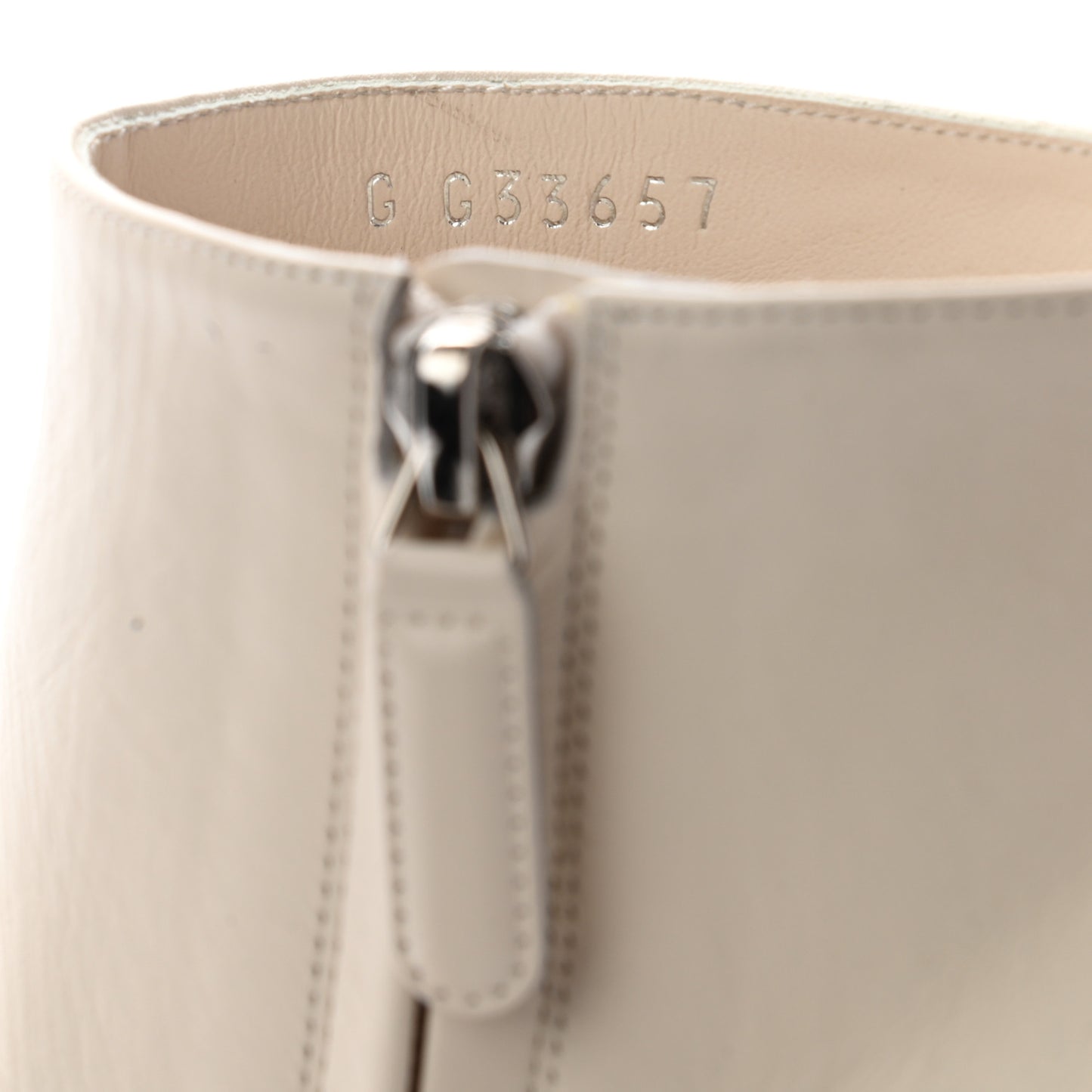 Calfskin Short Boots 40 White