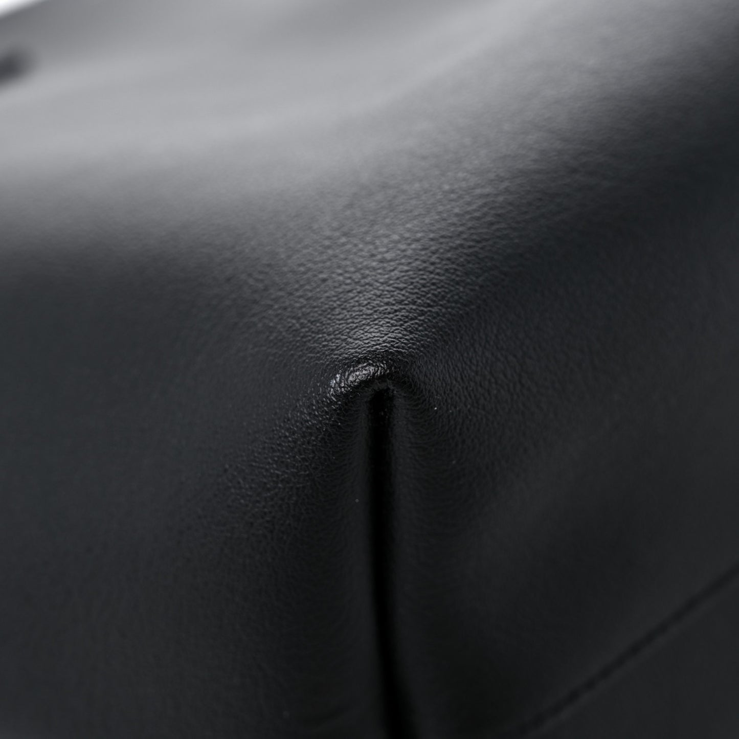 Calfskin Large Shopping Tote Black