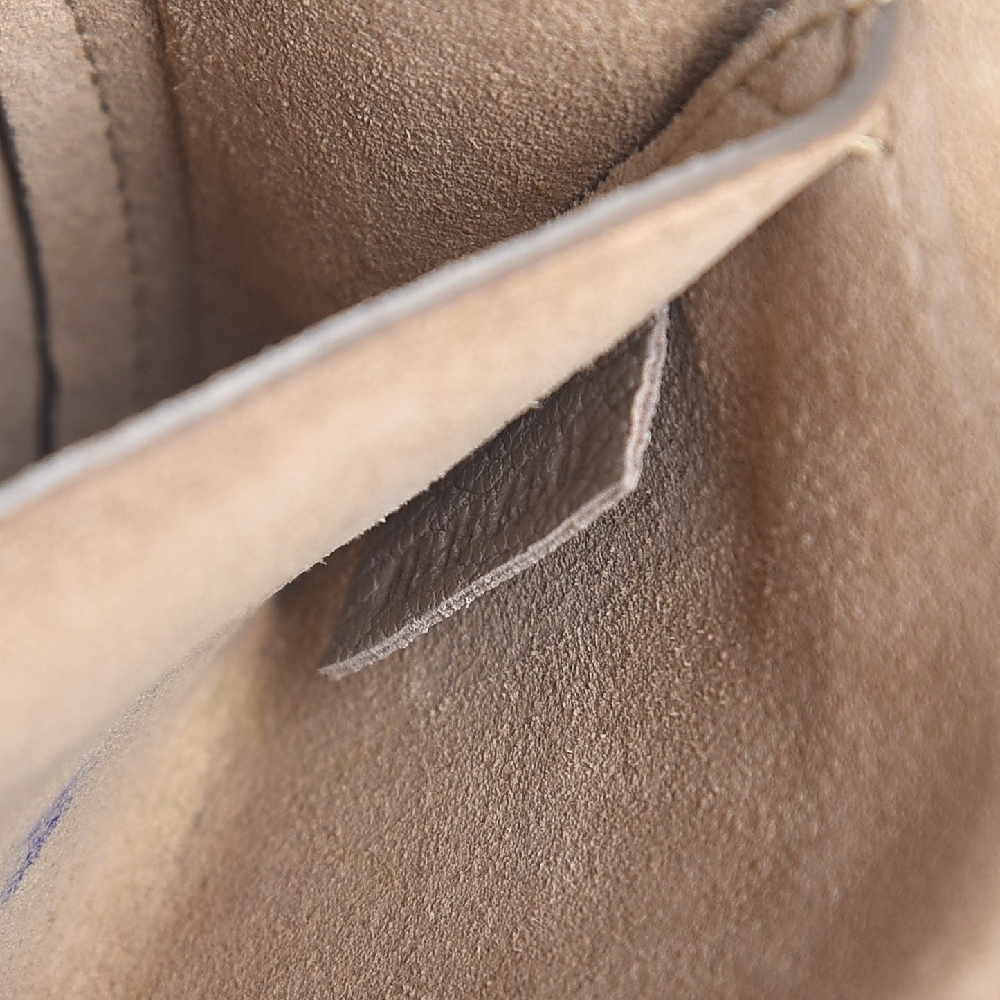 Grained Lambskin Mini Drew Shoulder Bag Motty Grey