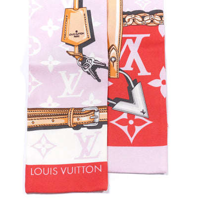 Louis Vuitton Silk Monogram Giant Confidential Bandeau Rouge 3 of 6
