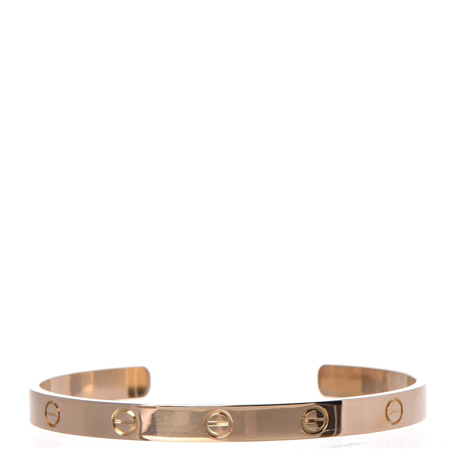 Cartier 18K Yellow Gold LOVE Cuff Bracelet 19 1 of 8