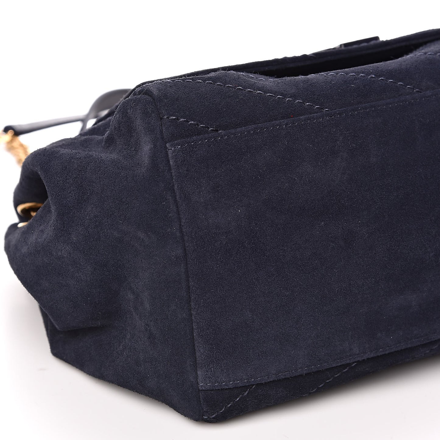 Suede Chevron Monogram Large Nolita Blue