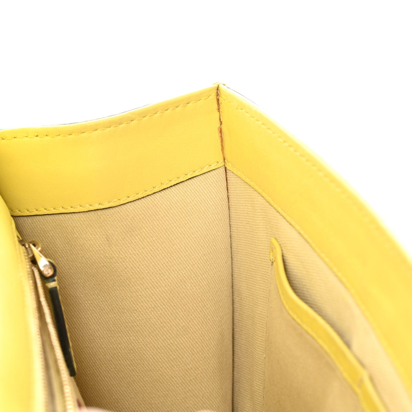 Vitello Medium Glam Lock Rockstud Flap Naples Yellow