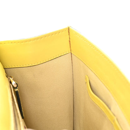Valentino Garavani Vitello Medium Glam Lock Rockstud Flap Naples Yellow 15 of 15