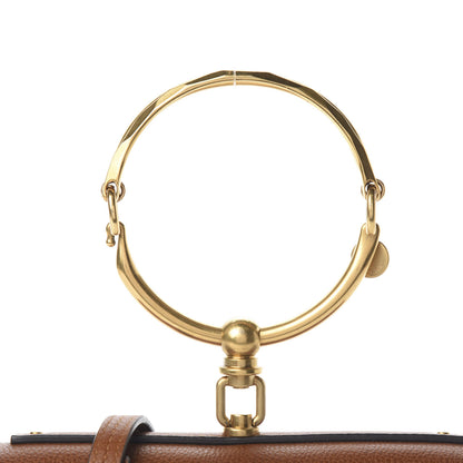 Chloe Calfskin Small Nile Bracelet Minaudiere Bag Caramel 13 of 14