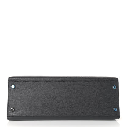 Hermes Vache Liegee Kelly Sellier 32 Black 5 of 34