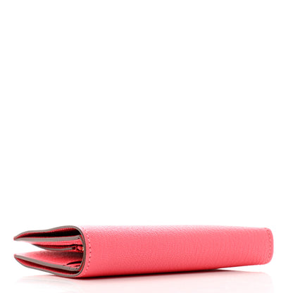 Hermes Chevre Mysore Bearn Compact Wallet Rose Lipstick 4 of 7