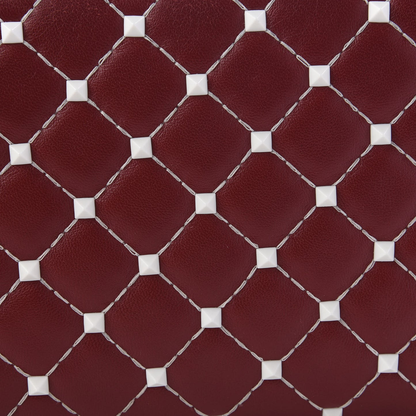 Lambskin Free Rockstud Spike Wallet On Chain Rosso Valentino
