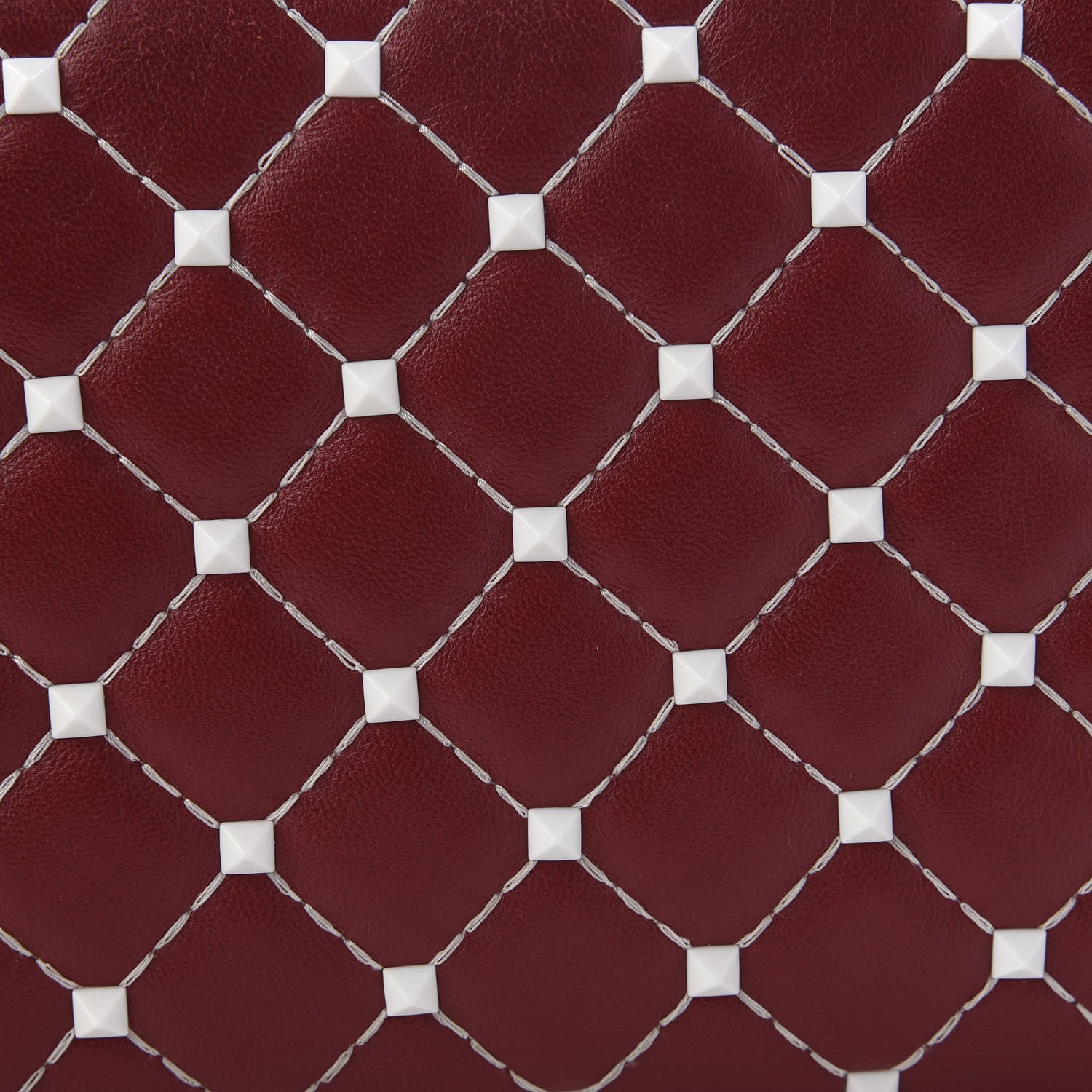 Valentino Garavani Lambskin Free Rockstud Spike Wallet On Chain Rosso Valentino 8 of 10