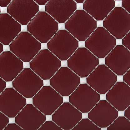 Valentino Garavani Lambskin Free Rockstud Spike Wallet On Chain Rosso Valentino 8 of 10