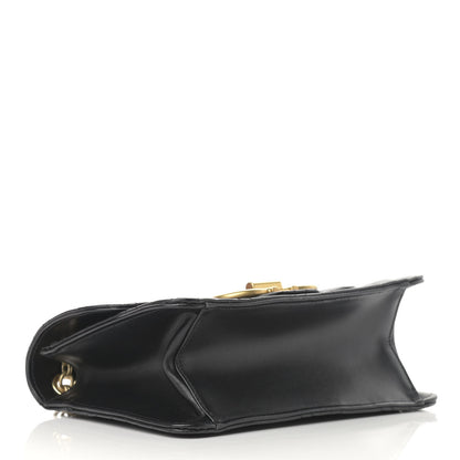 Salvatore Ferragamo Calfskin Quilted Gancini Flap Bag Black 4 of 12
