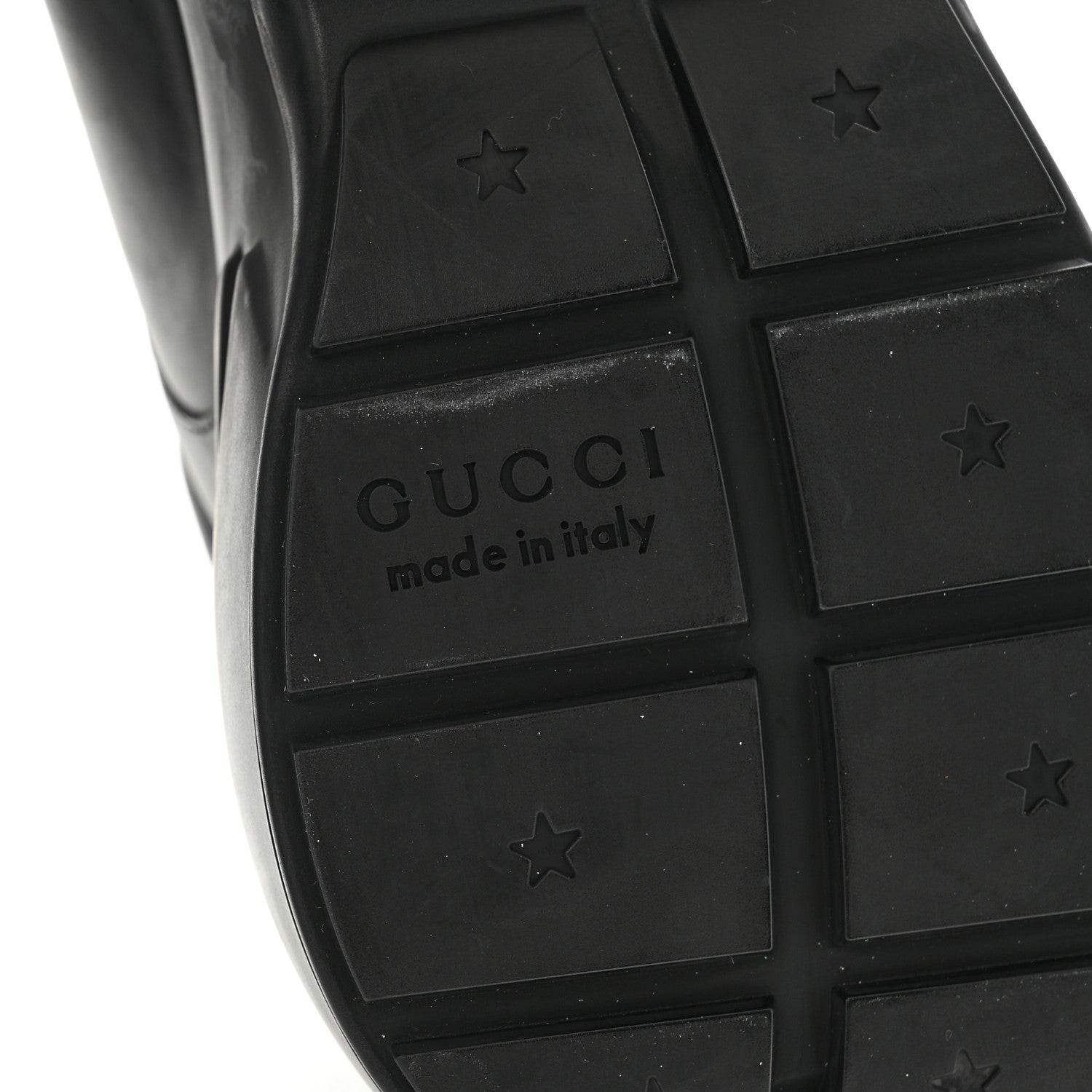 Gucci Dali Soft Calfskin Cut Out Interlocking G Mens Rhyton Sneakers 9 Black Ivoire 7 of 11