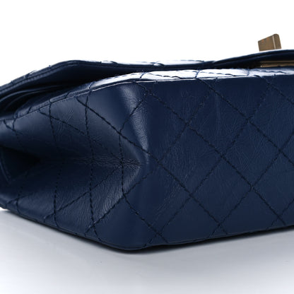 Chanel Aged Calfskin Quilted 2.55 Reissue 225 Flap Navy 9 of 13