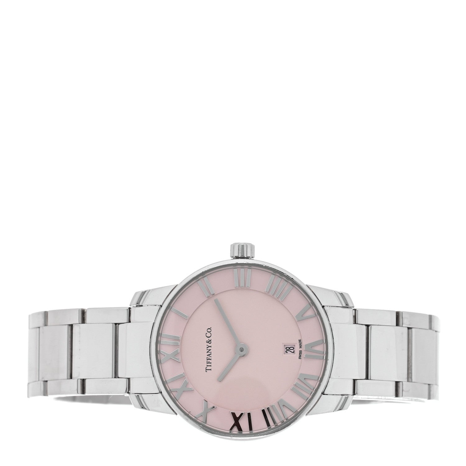 Tiffany Stainless Steel 29mm Atlas 2-Hand Quartz Watch Pink