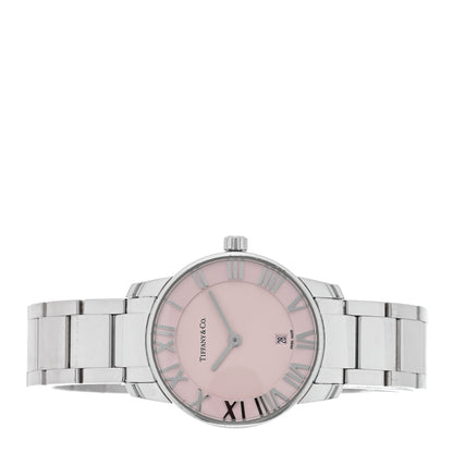 Tiffany Stainless Steel 29mm Atlas 2-Hand Quartz Watch Pink 2 of 4
