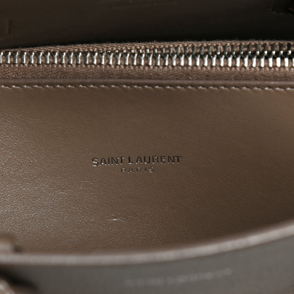 Saint Laurent Grained Calfskin Topstich Baby Sac De Jour Taupe 7 of 11