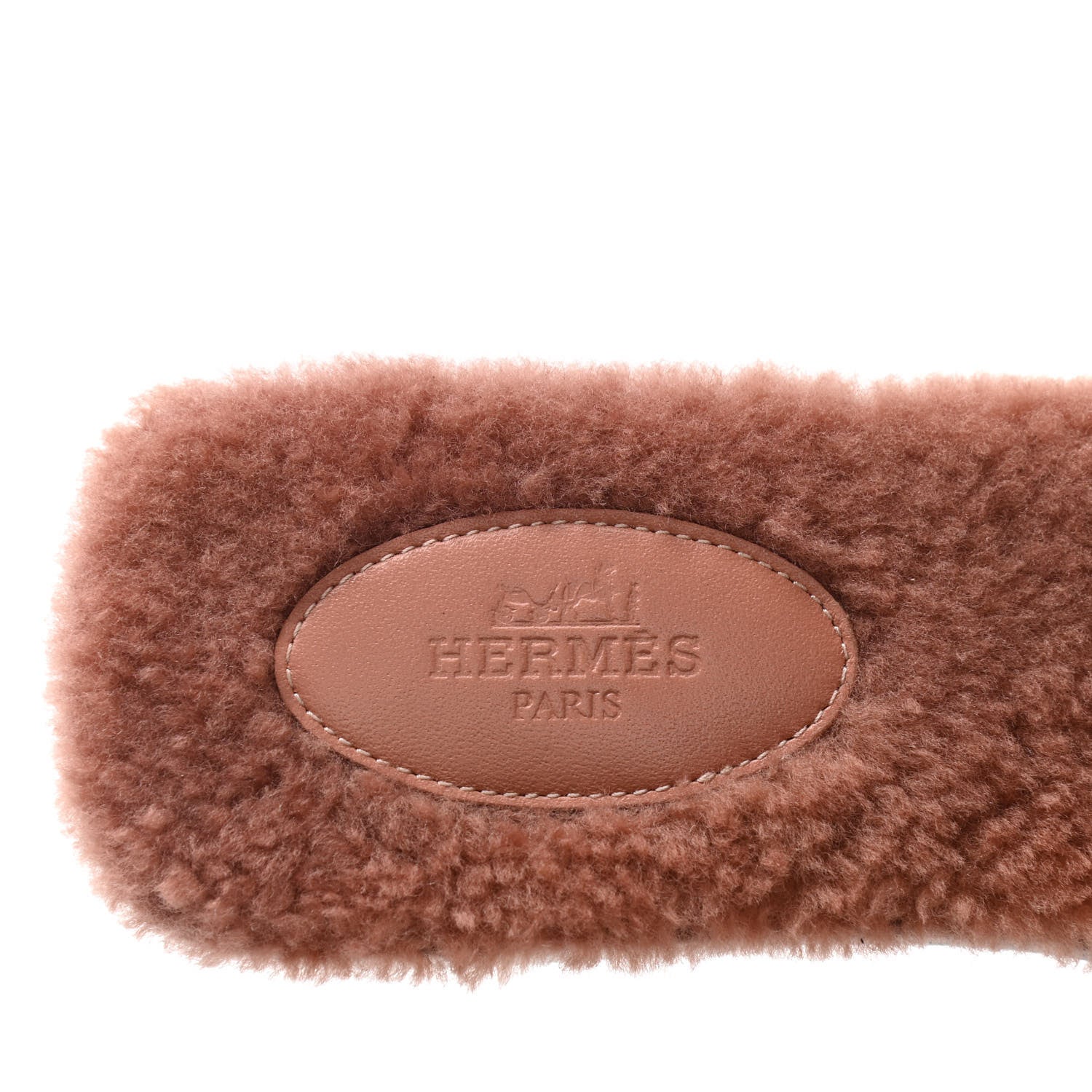 Hermes Woolskin Oran Sandals 40 Rose Aube 9 of 10