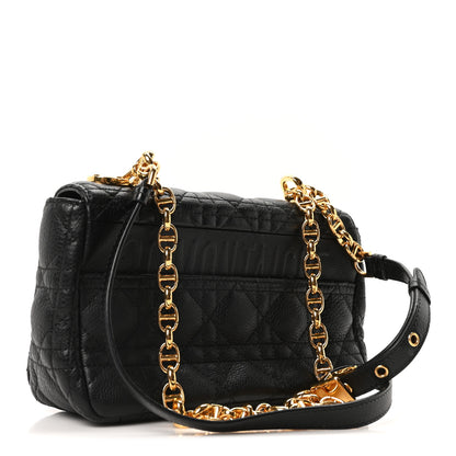 Christian Dior Calfskin Cannage Small Caro Bag Black 3 of 11