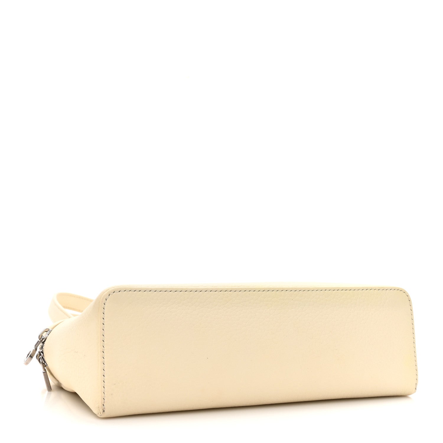 Loro Piana Grained Calfskin L19 Extra Pocket Pouch Whisper White 4 of 13