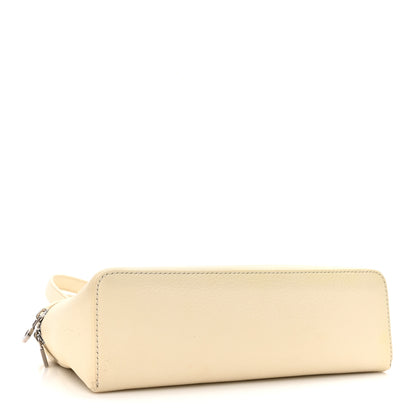 Loro Piana Grained Calfskin L19 Extra Pocket Pouch Whisper White 4 of 13