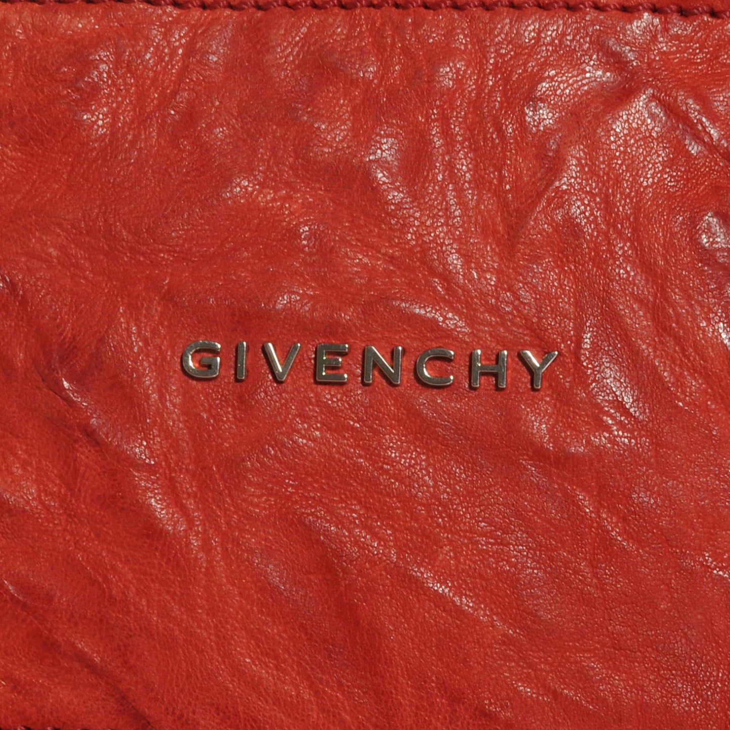 Tumbled Sheepskin Mini Pandora Bag Red
