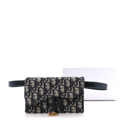 Christian Dior Oblique Saddle Belt Bag Blue 12 of 12