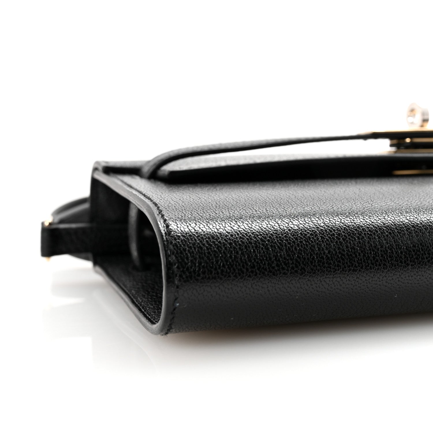 Hermes Chevre Chamkila Kelly Wallet To Go Black 8 of 10